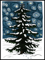 Poster: Winter fir, by Discontinued products