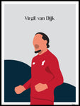 Poster: Virgil van Dijk, by Tim Hansson