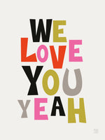 Poster: We love you, by Discontinued products