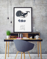 Poster: Whale Song, by Discontinued products