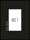 Poster: What about me, black, by Esteban Donoso