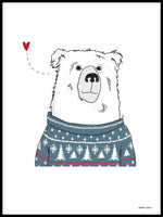 Poster: Winter Bear, by Christina Heitmann