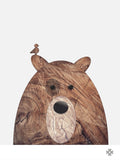 Poster: Wood Bear, by Paperago