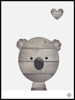 Poster: Wood Koala, by Paperago