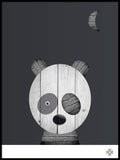 Poster: Wood Panda, by Paperago