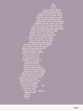 Poster: Sweden, gray-pink, by Caro-lines