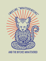 Poster: Yoga Cat Whatever, by Grafiska huset
