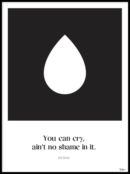 Poster: You can cry, by Tim Hansson