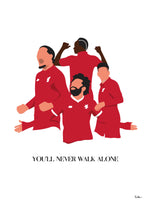 Poster: You'll never walk alone, players, by Tim Hansson