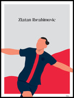 Poster: Zlatan Ibrahimovic, by Tim Hansson